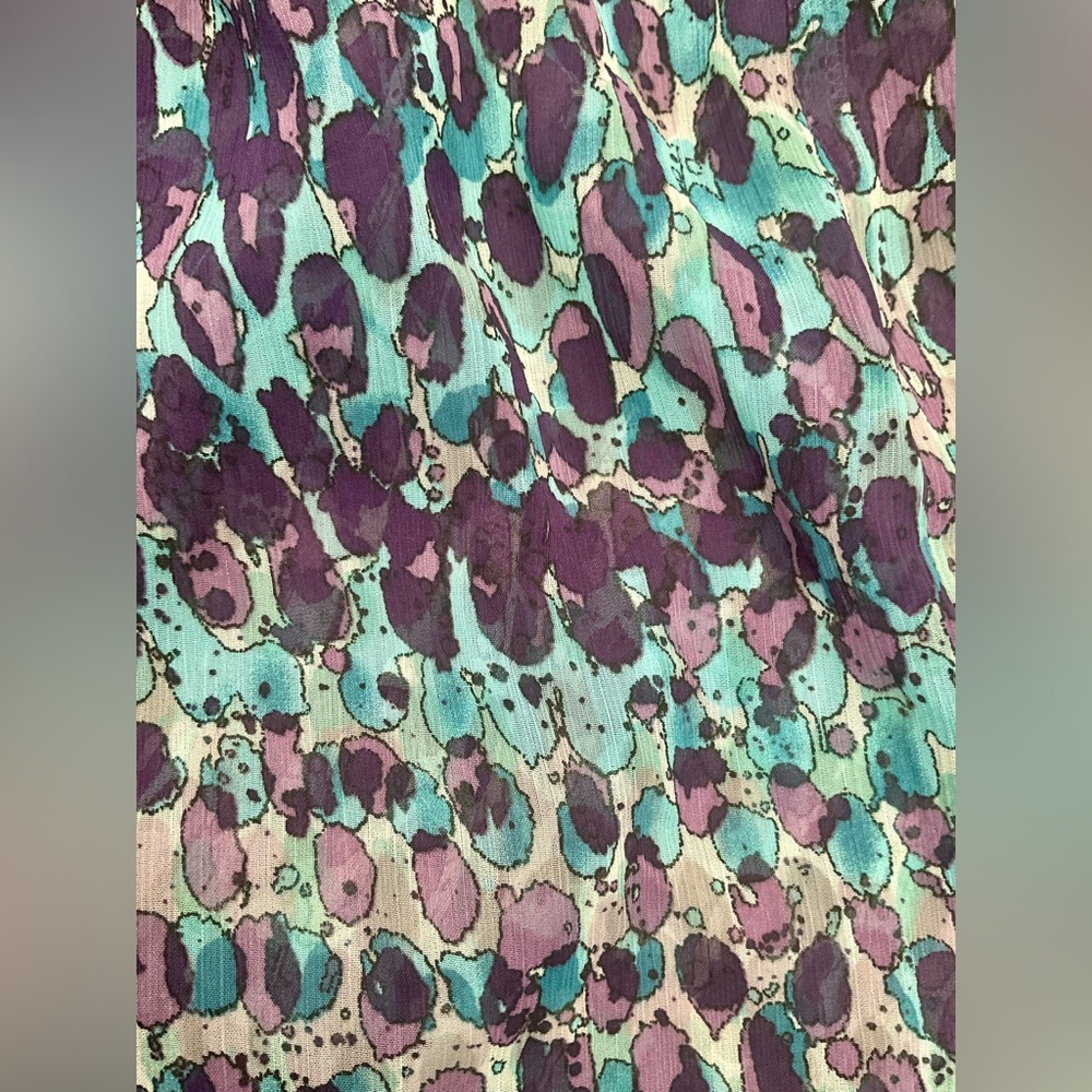 Vintage Free People Multicolor Sleeveless Blouse with Silver Accents - Picture 4 of 7